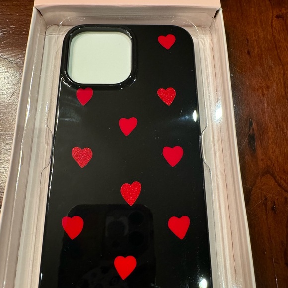 Kate Spade Glitter Heart 13 Pro Max Case - Picture 4 of 5